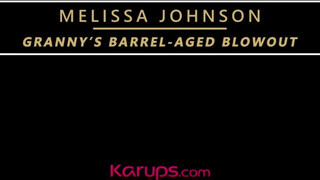 Melissa Johnson a hatalmas keblű érett nő