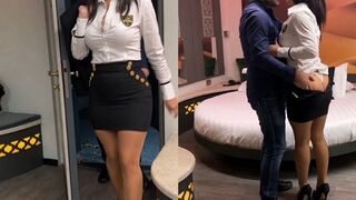 Végre megbasztam a gigantikus keblű hatalmas fenekű milf titkárnőmet a hotel szobában